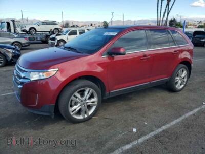 2014 Ford EDGE Limited, burgundy — VIN 2FMDK3KC2EBA50484, Copart