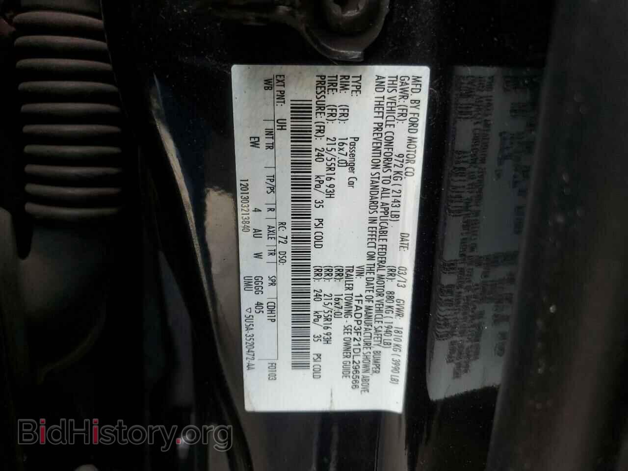 2013 FORD FOCUS - VIN: 1FADP3F21DL296566 - Photo 12