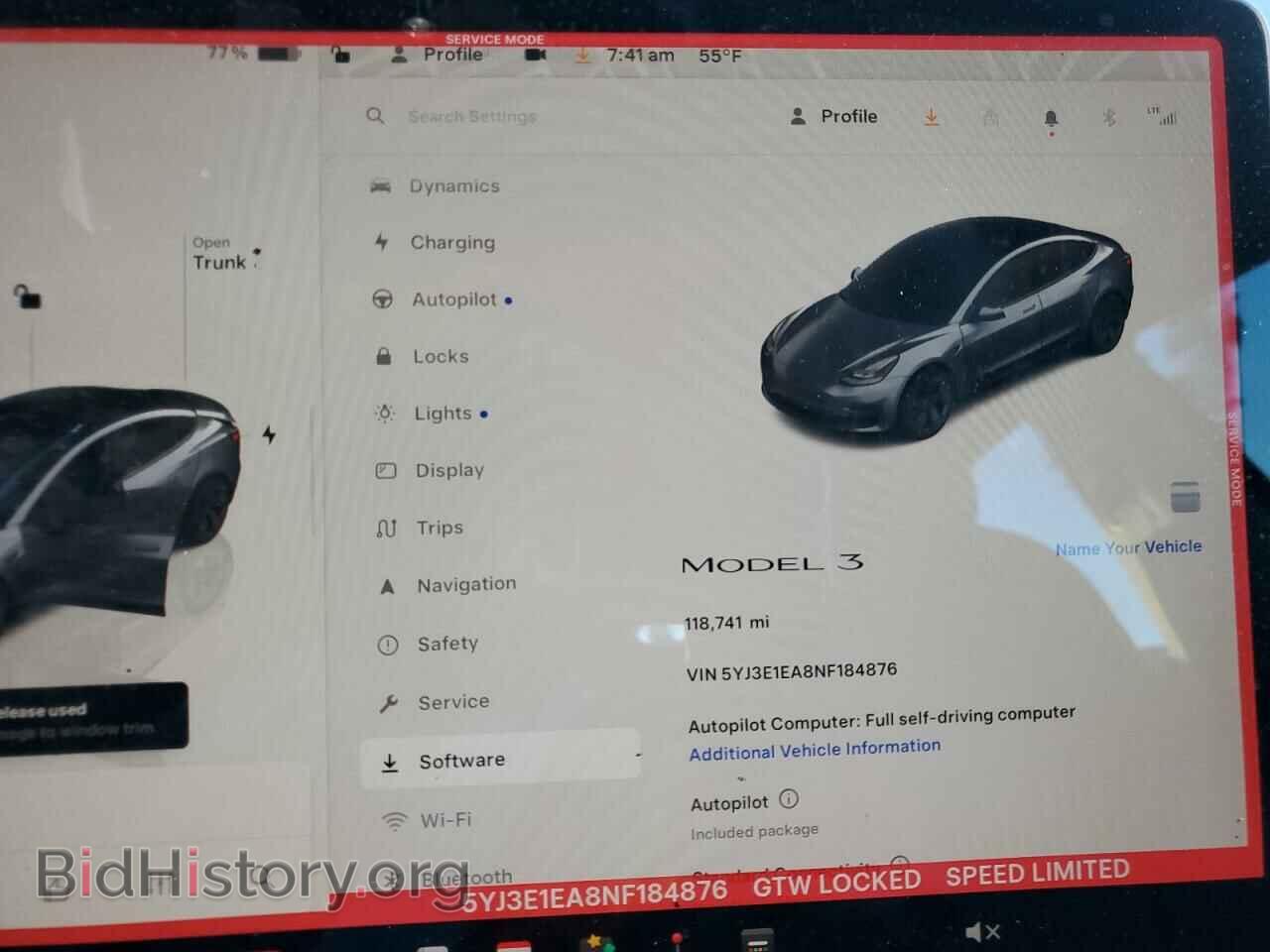 2022 TESLA MODEL 3 - VIN: 5YJ3E1EA8NF184876 - Photo 9