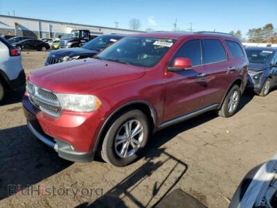 2013 Dodge DURANGO Crew, burgundy — VIN 1C4RDJDG1DC602466, Copart