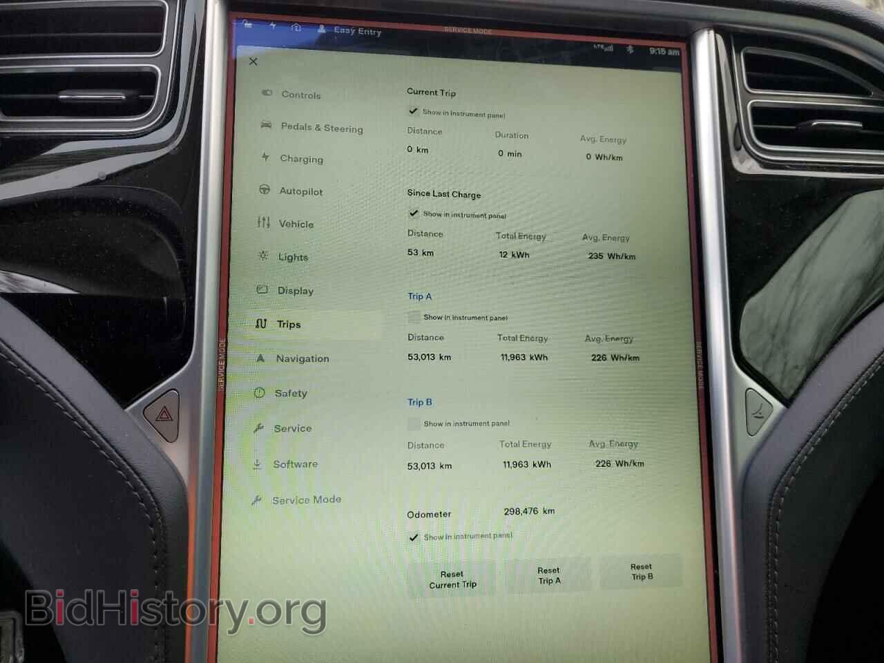 2015 TESLA MODEL S - VIN: 5YJSA1H28FF099968 - Фото 9