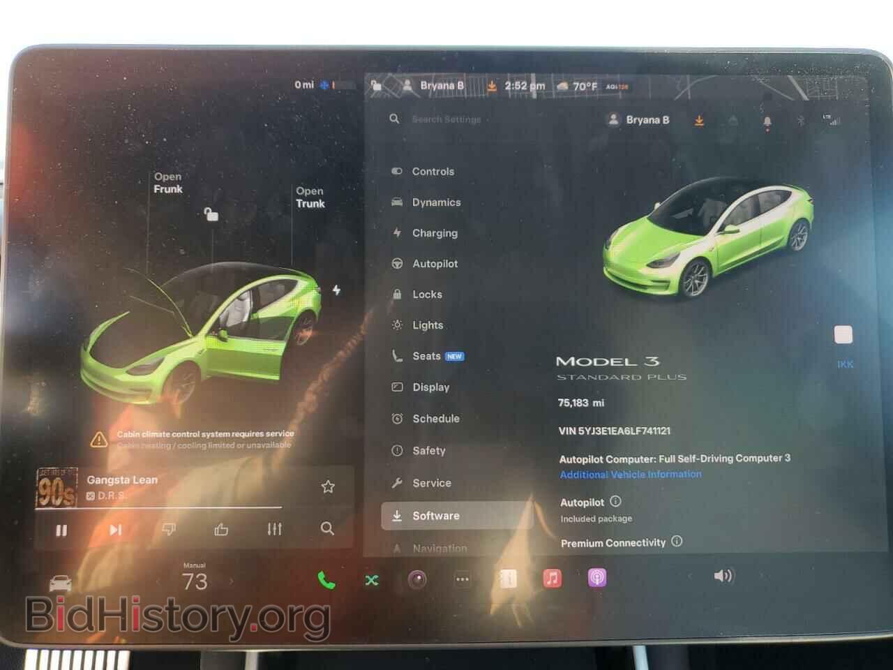 2020 TESLA MODEL 3 - VIN: 5YJ3E1EA6LF741121 - Фото 9