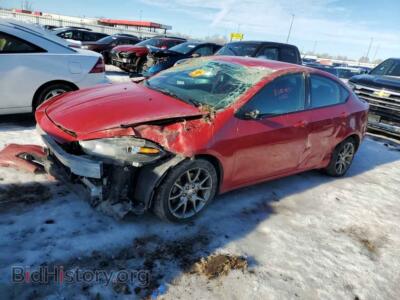 2014 Dodge DART SXT, red — VIN 1C3CDFBB3ED824467, Copart