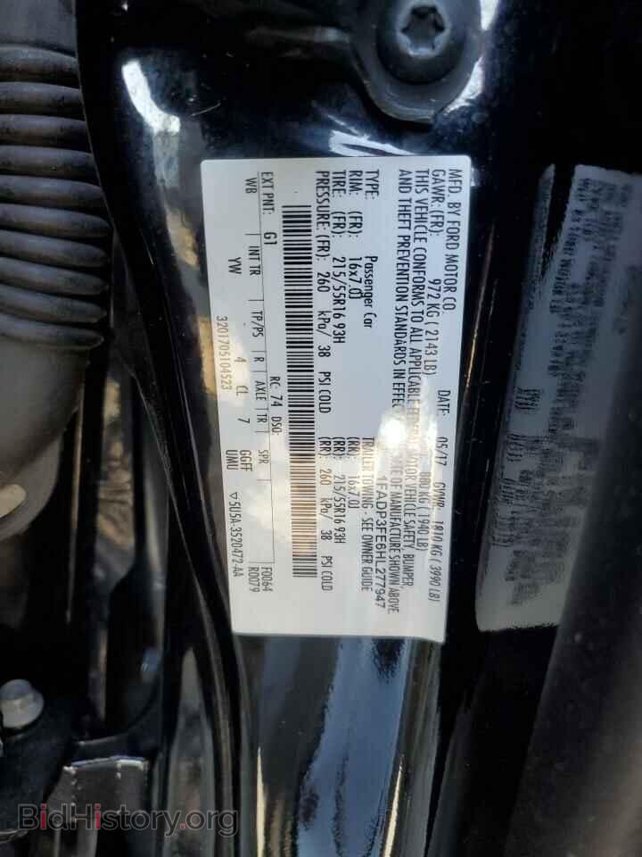 2017 FORD FOCUS - VIN: 1FADP3FE6HL277947 - Фото 13