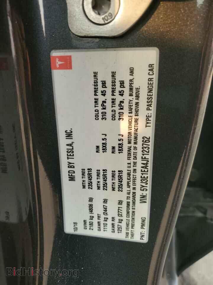 2018 TESLA MODEL 3 - VIN: 5YJ3E1EA4JF123762 - Photo 15