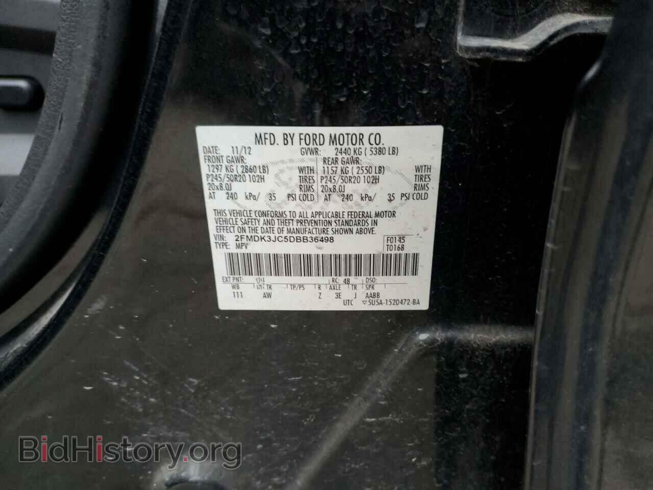 2013 FORD EDGE - VIN: 2FMDK3JC5DBB36498 - Photo 13