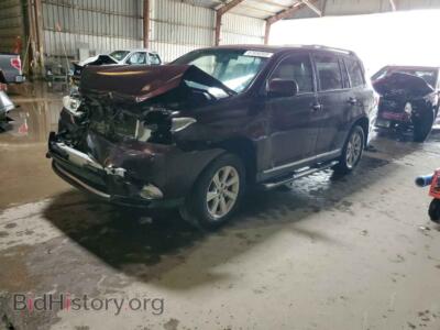 2012 Toyota HIGHLANDER Base, burgundy — VIN 5TDZK3EH3CS088867, Copart
