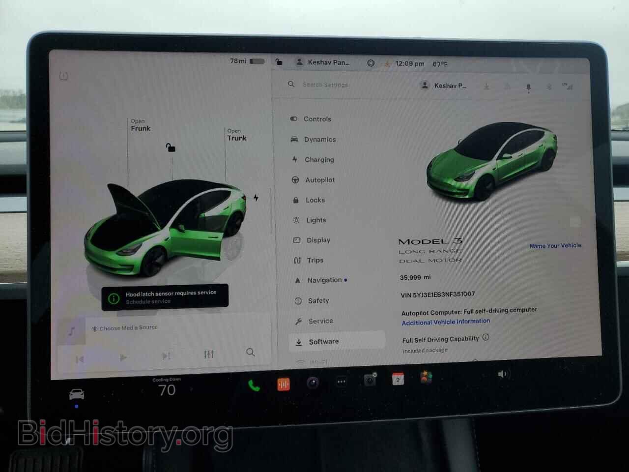2022 TESLA MODEL 3 - VIN: 5YJ3E1EB3NF351007 - Фото 9