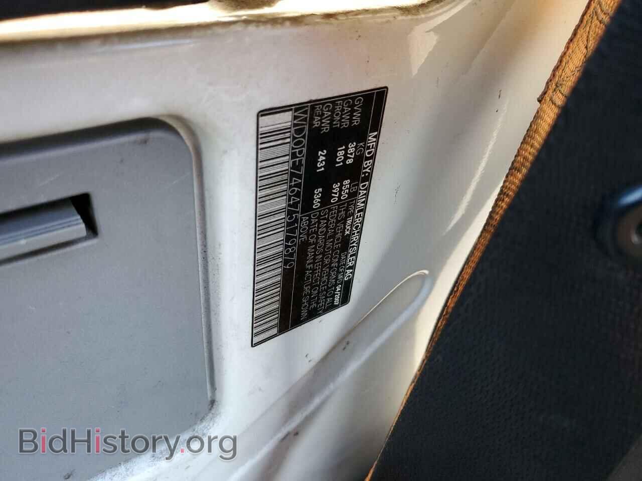 2007 DODGE SPRINTER - VIN: WD0PE746475179879 - Фото 13