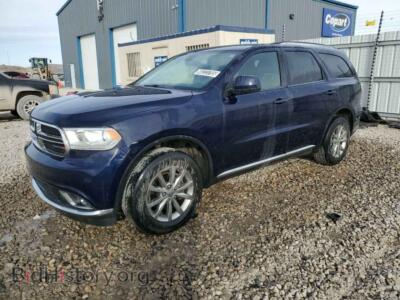 2017 Dodge DURANGO SXT, blue — VIN 1C4RDJAG7HC737400, Copart