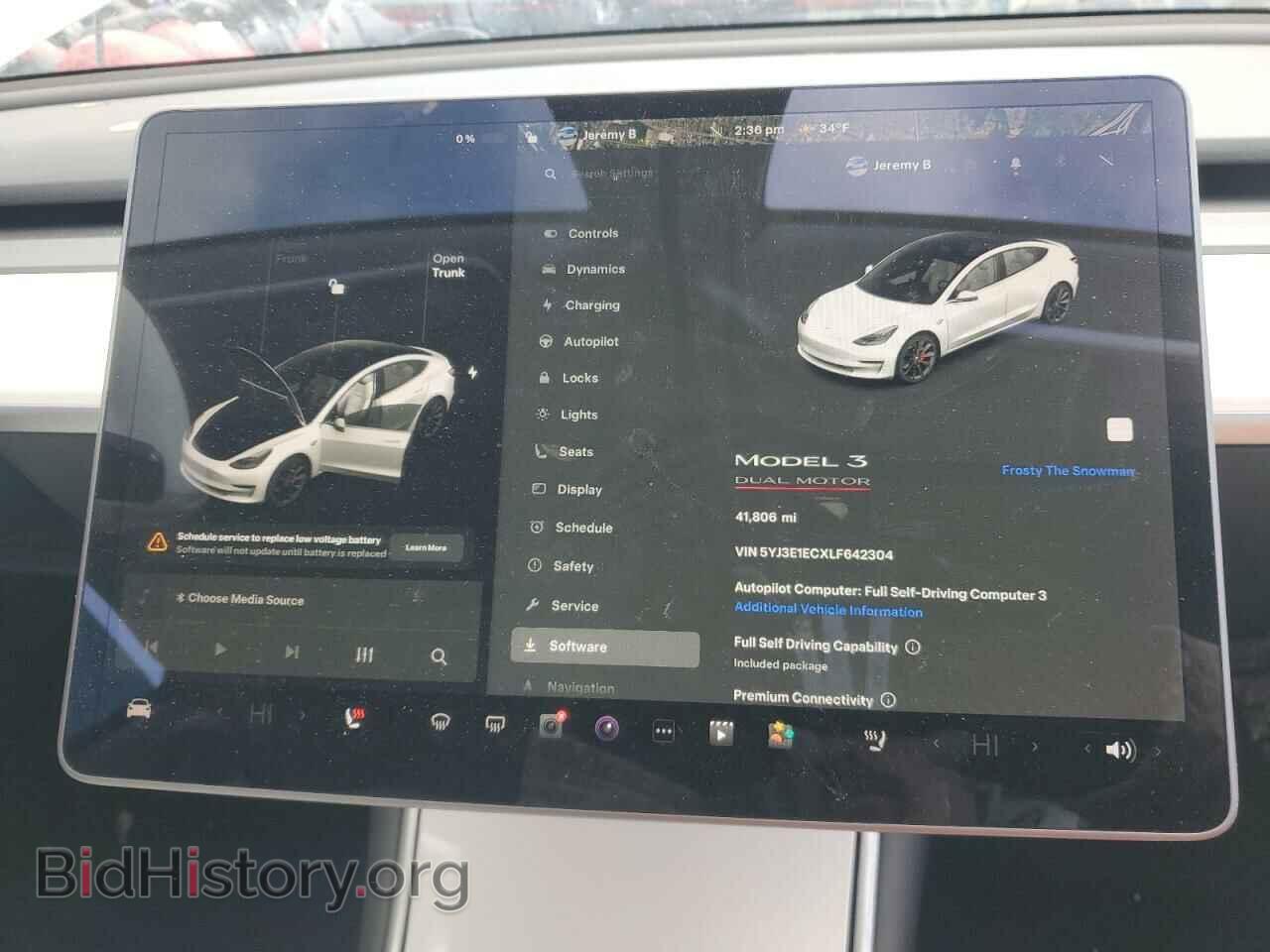 2020 TESLA MODEL 3 - VIN: 5YJ3E1ECXLF642304 - Фото 9