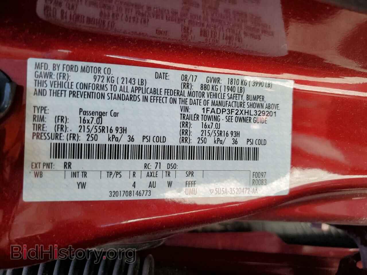2017 FORD FOCUS - VIN: 1FADP3F2XHL329201 - Photo 12
