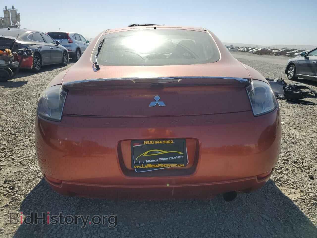 2006 MITSUBISHI ECLIPSE - VIN: 4A3AK24F76E024037 - Фото 6