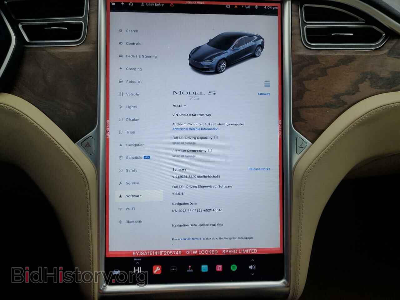 2017 TESLA MODEL S - VIN: 5YJSA1E14HF205749 - Photo 9