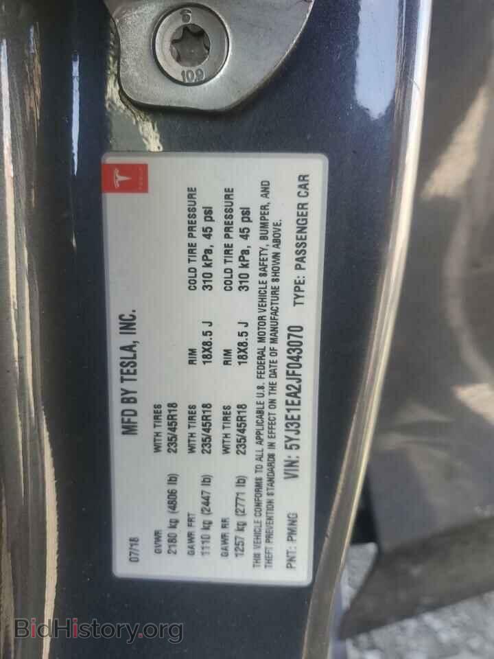 2018 TESLA MODEL 3 - VIN: 5YJ3E1EA2JF043070 - Photo 15