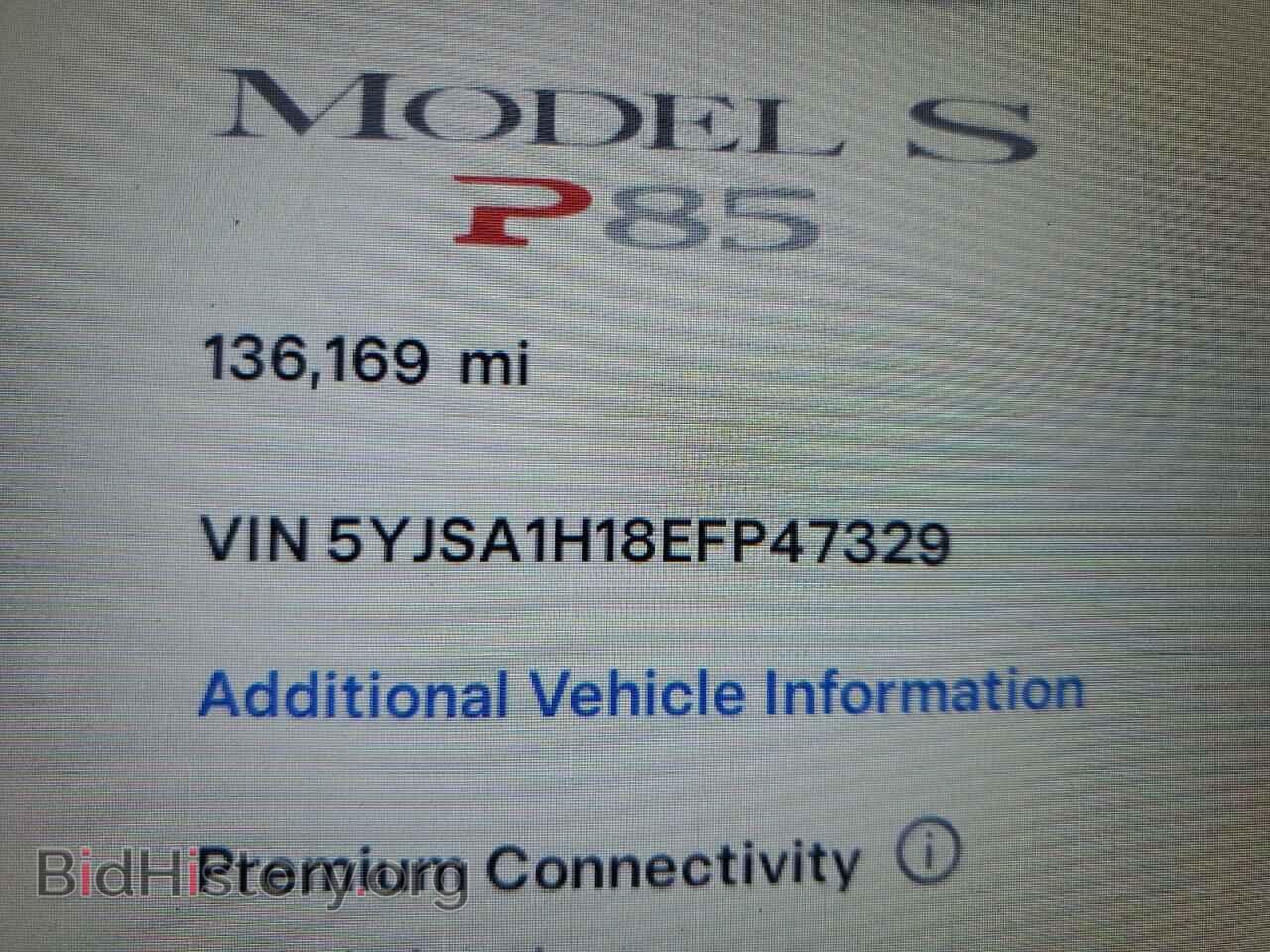 2014 TESLA MODEL S - VIN: 5YJSA1H18EFP47329 - Photo 9