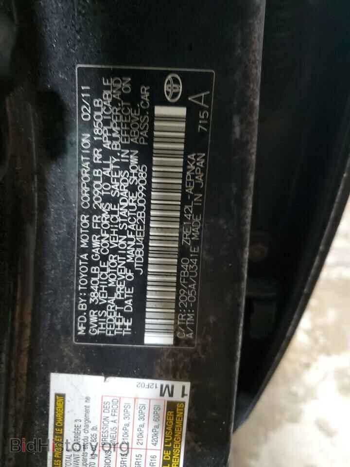 2011 TOYOTA COROLLA - VIN: JTDBU4EE2BJ099085 - Фото 13
