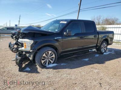 2018 Ford F-150 SUPERCREW, black — VIN 1FTEW1CP1JKC45107, Copart