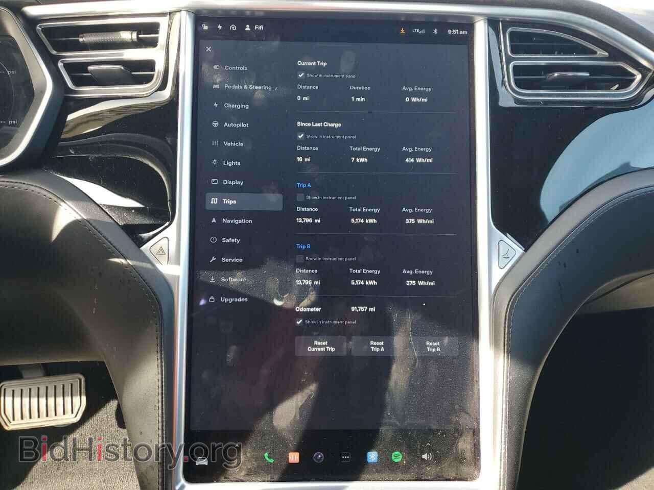 2016 TESLA MODEL S - VIN: 5YJSA1E2XGF138985 - Photo 9