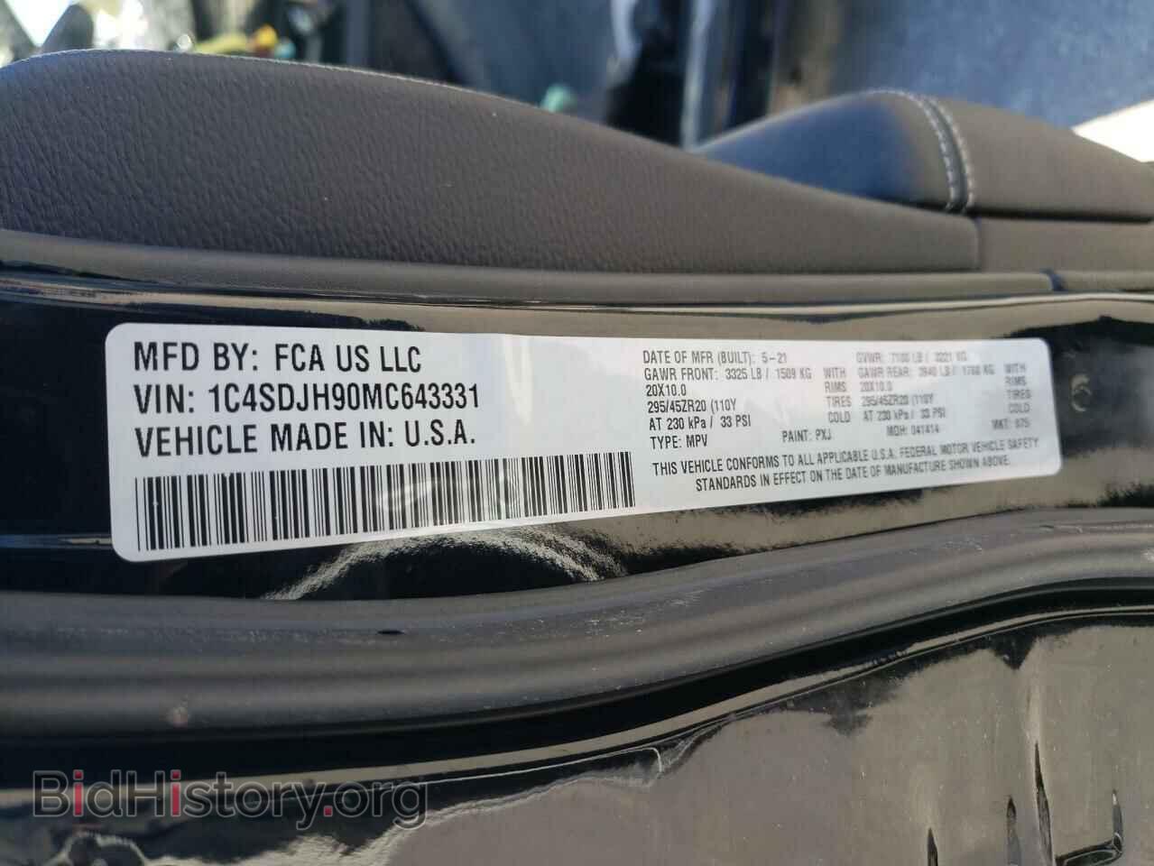 2021 DODGE DURANGO - VIN: 1C4SDJH90MC643331 - Photo 13