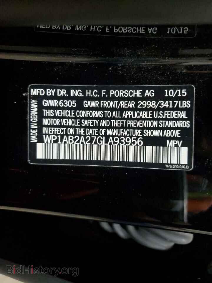 2016 PORSCHE CAYENNE - VIN: WP1AB2A27GLA93956 - Фото 13