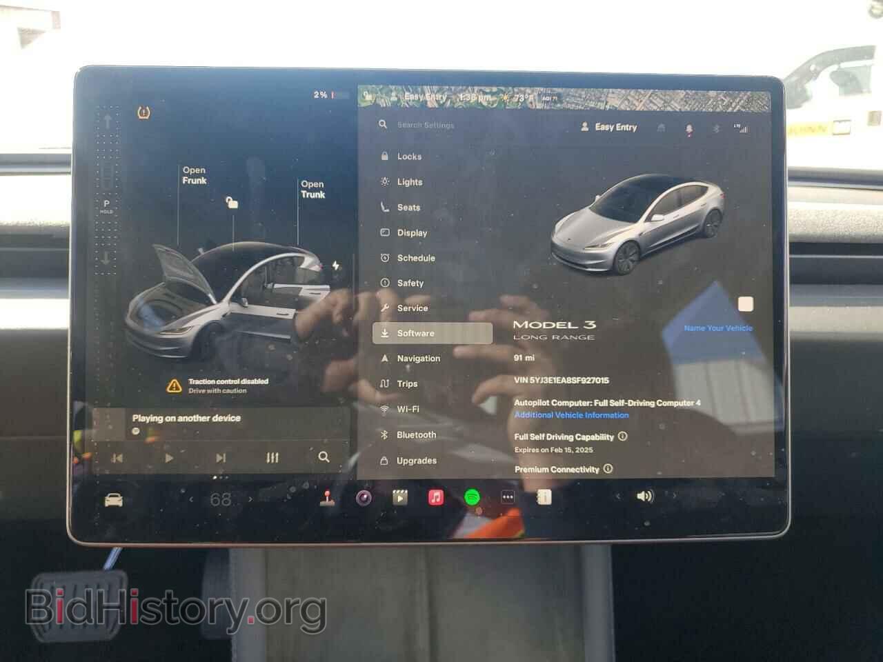 2025 TESLA MODEL 3 - VIN: 5YJ3E1EA8SF927015 - Фото 9