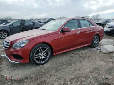 2015 Mercedes-Benz E-CLASS 350 4MATIC, красный — VIN WDDHF8JB3FB138344, Copart