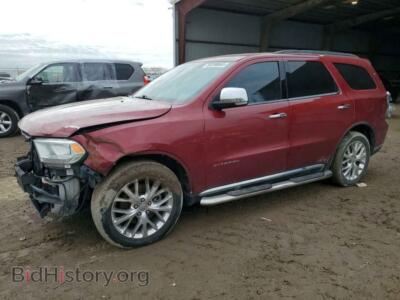2015 Dodge DURANGO Citadel, maroon — VIN 1C4RDHEG5FC119976, Copart