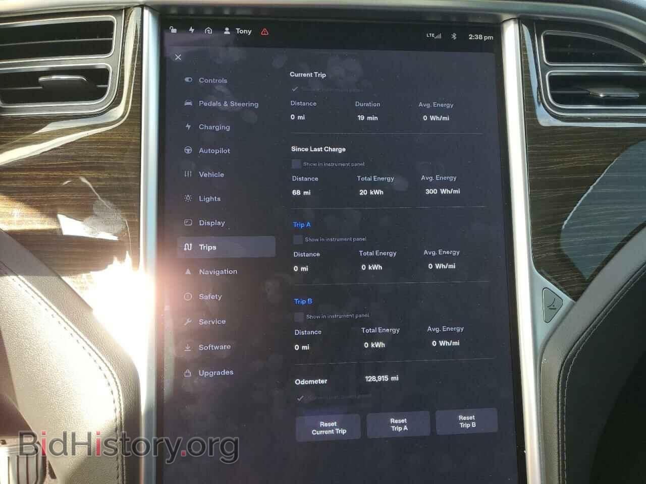 2014 TESLA MODEL S - VIN: 5YJSA1S12EFP66192 - Фото 9