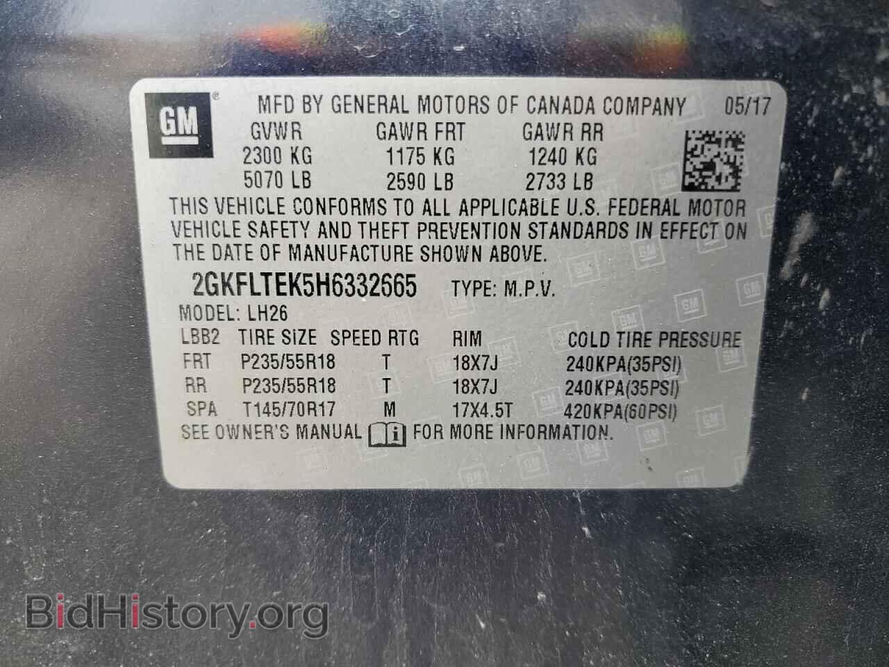 2017 GMC TERRAIN - VIN: 2GKFLTEK5H6332665 - Photo 13