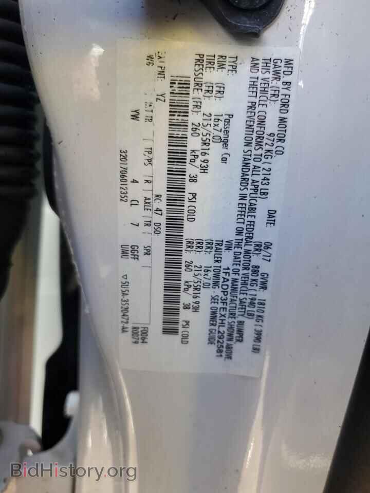 2017 FORD FOCUS - VIN: 1FADP3FEXHL292581 - Фото 12