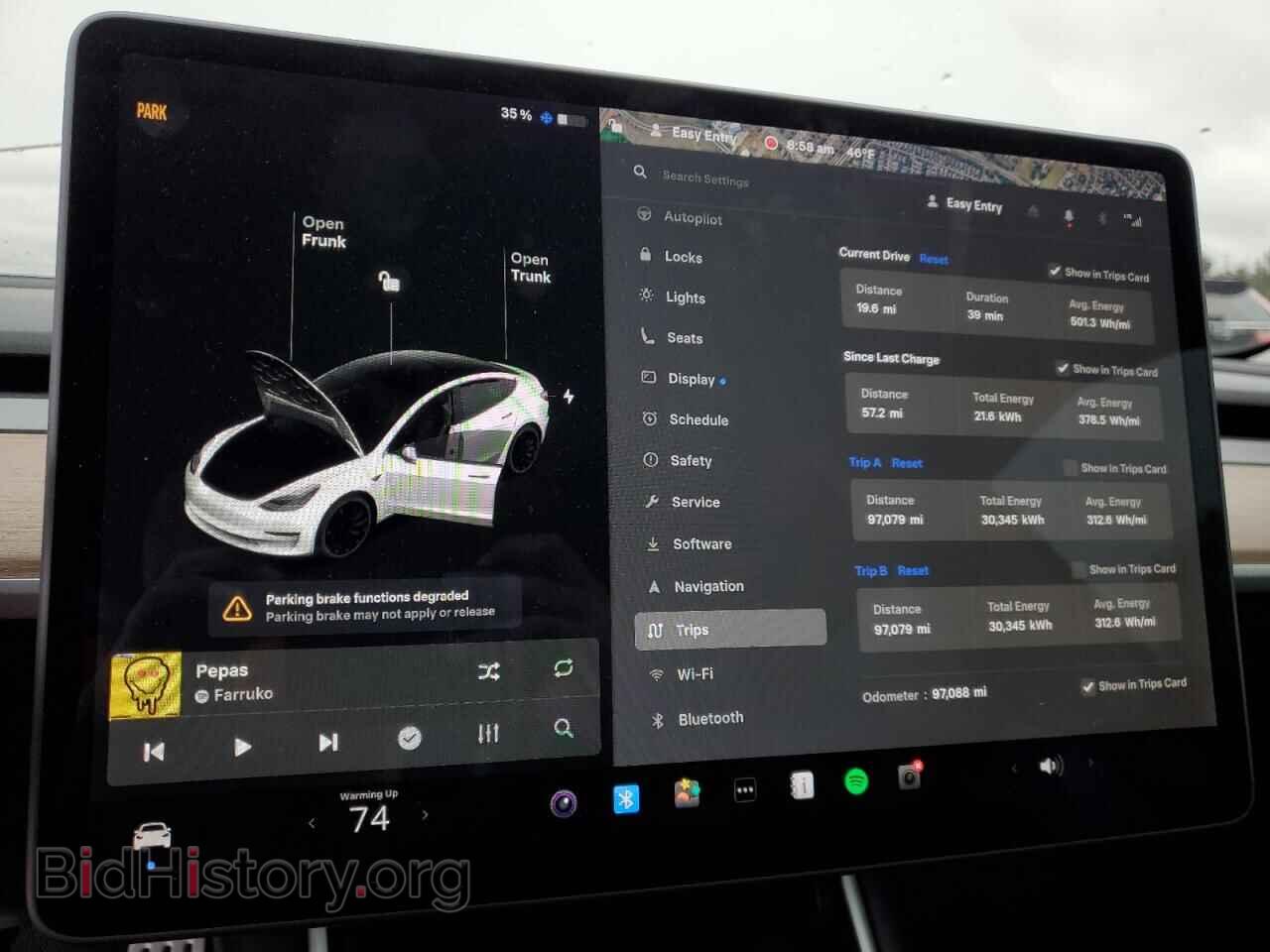 2020 TESLA MODEL 3 - VIN: 5YJ3E1EC7LF641496 - Фото 9