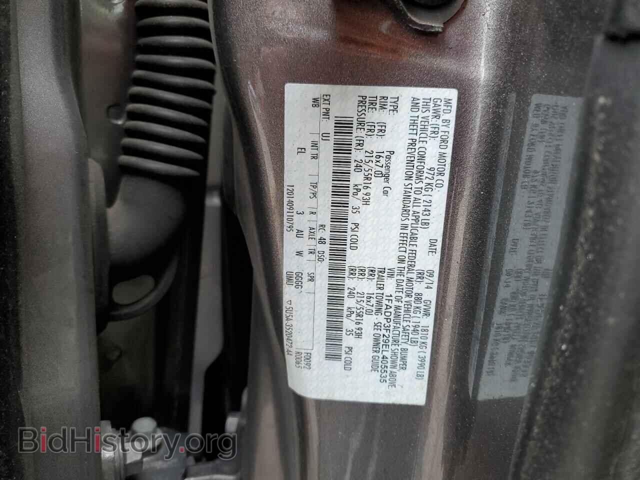 2014 FORD FOCUS - VIN: 1FADP3F29EL405535 - Фото 12