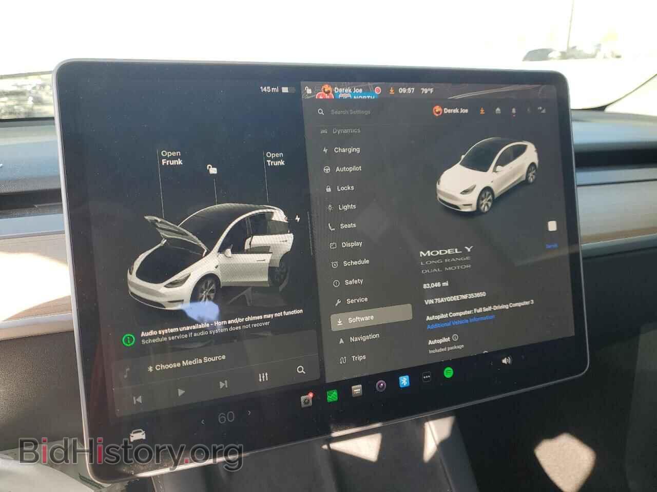 2022 TESLA MODEL Y - VIN: 7SAYGDEE7NF353650 - Фото 9
