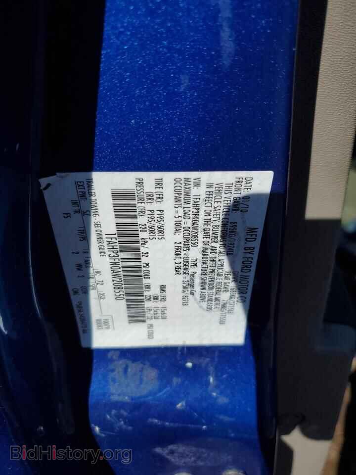 2010 FORD ALL Models - VIN: 1FAHP3FN0AW208550 - Фото 12