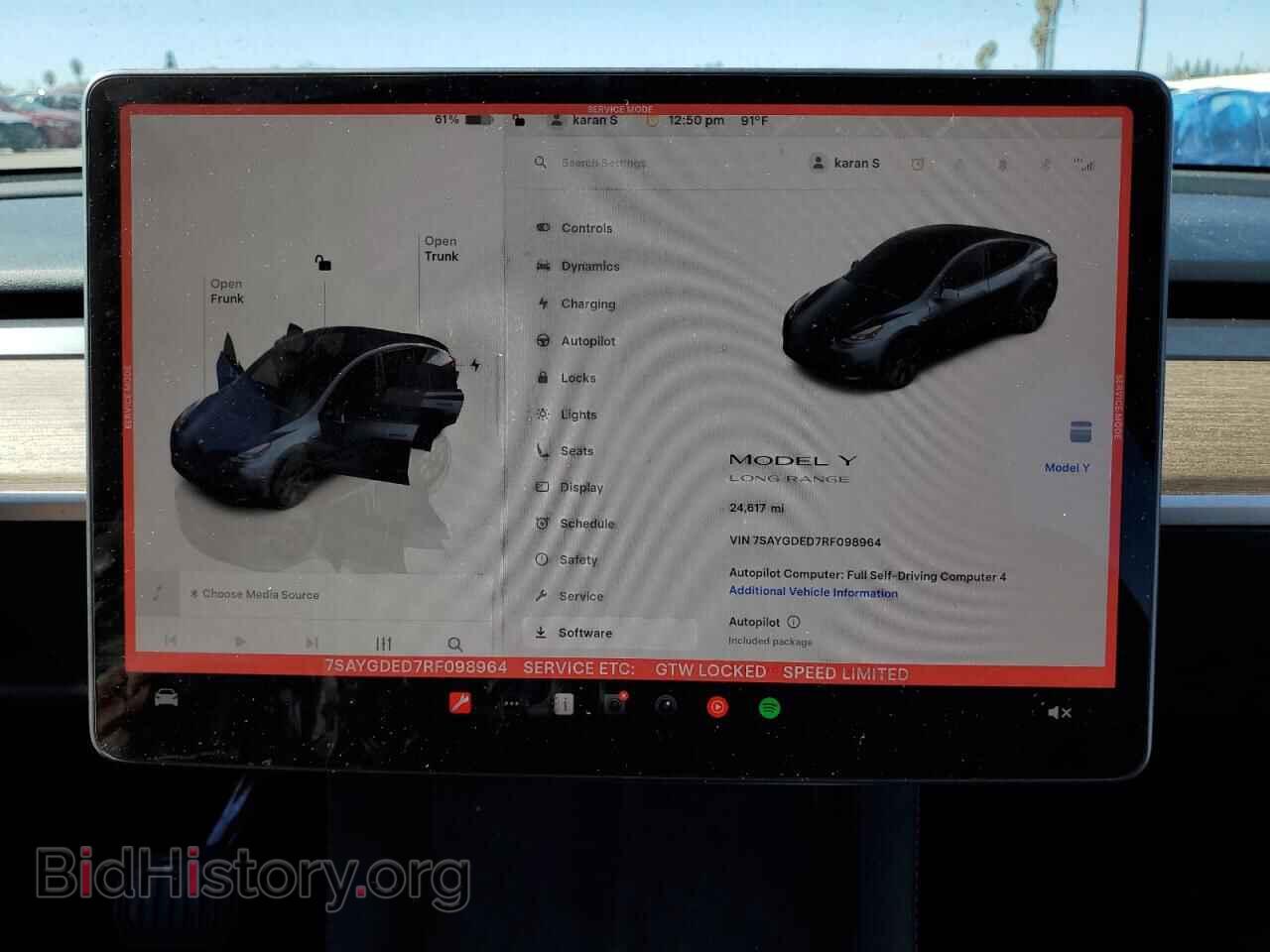 2024 TESLA MODEL Y - VIN: 7SAYGDED7RF098964 - Photo 9
