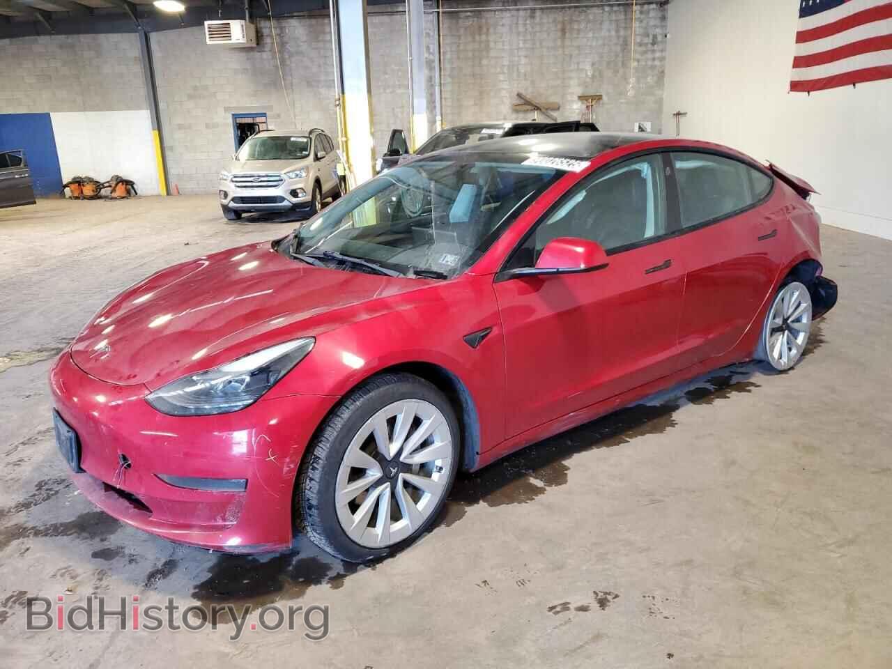 Photo 5YJ3E1EA7NF191379 - TESLA MODEL 3 2022