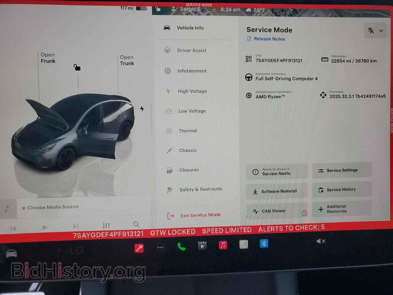 2023 TESLA MODEL Y - VIN: 7SAYGDEF4PF913121 - Фото 9
