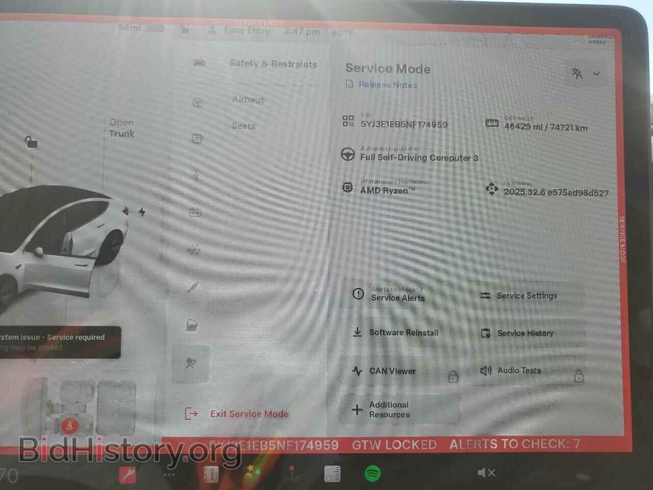 2022 TESLA MODEL 3 - VIN: 5YJ3E1EB5NF174959 - Фото 9