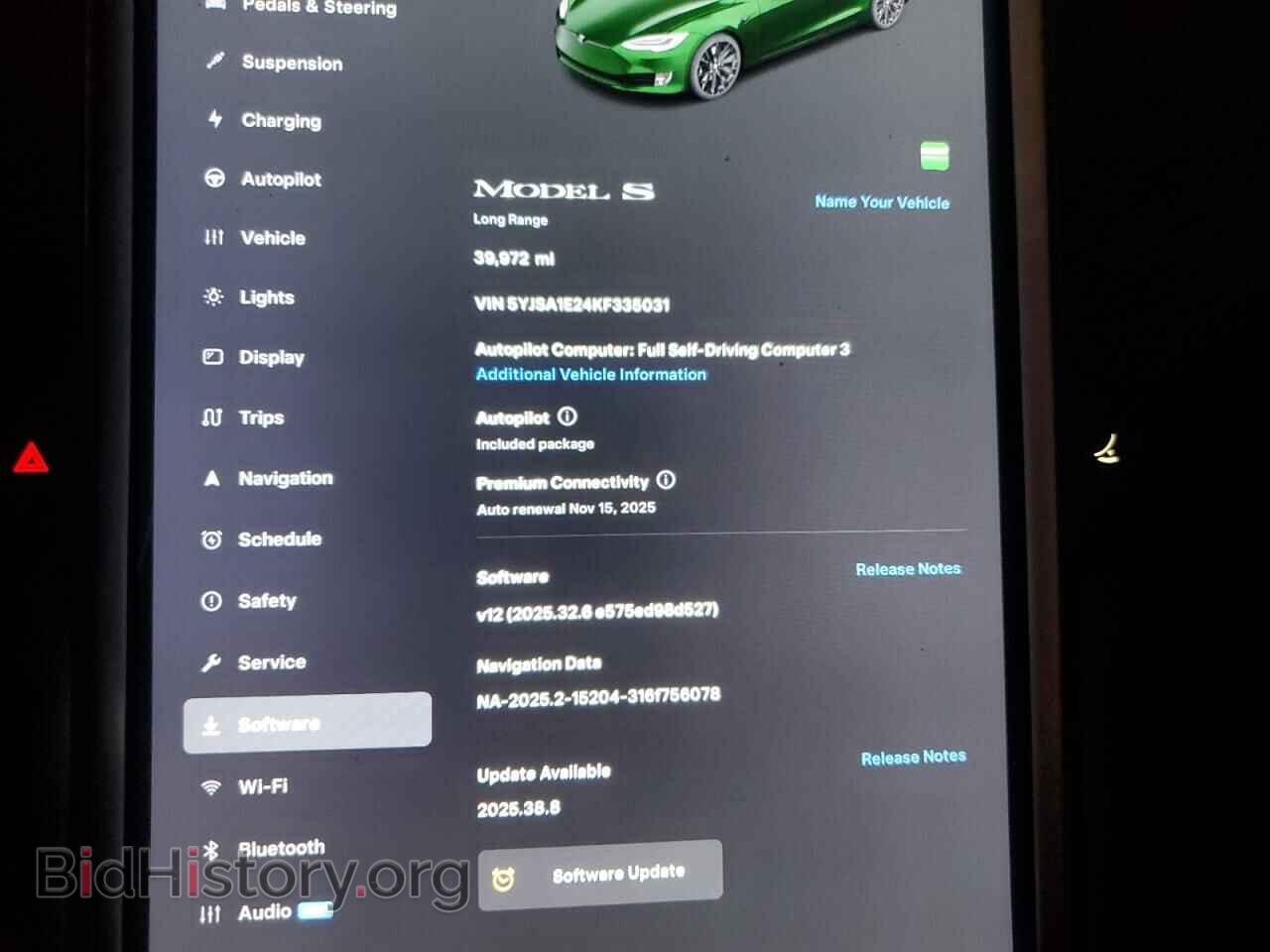 2019 TESLA MODEL S - VIN: 5YJSA1E24KF335031 - Photo 9