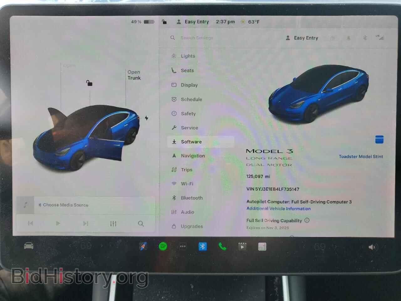 2020 TESLA MODEL 3 - VIN: 5YJ3E1EB4LF735147 - Фото 9