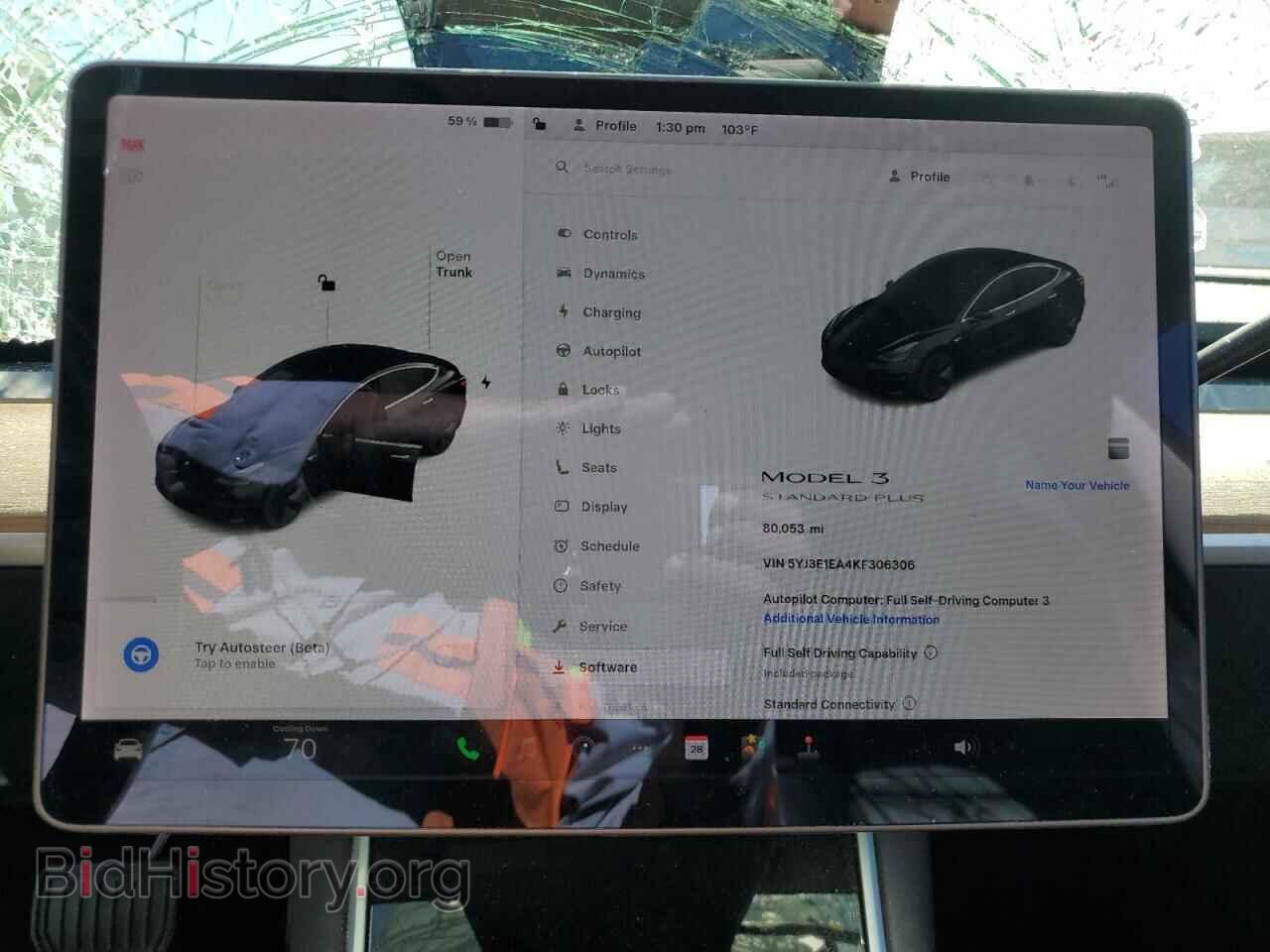 2019 TESLA MODEL 3 - VIN: 5YJ3E1EA4KF306306 - Фото 9