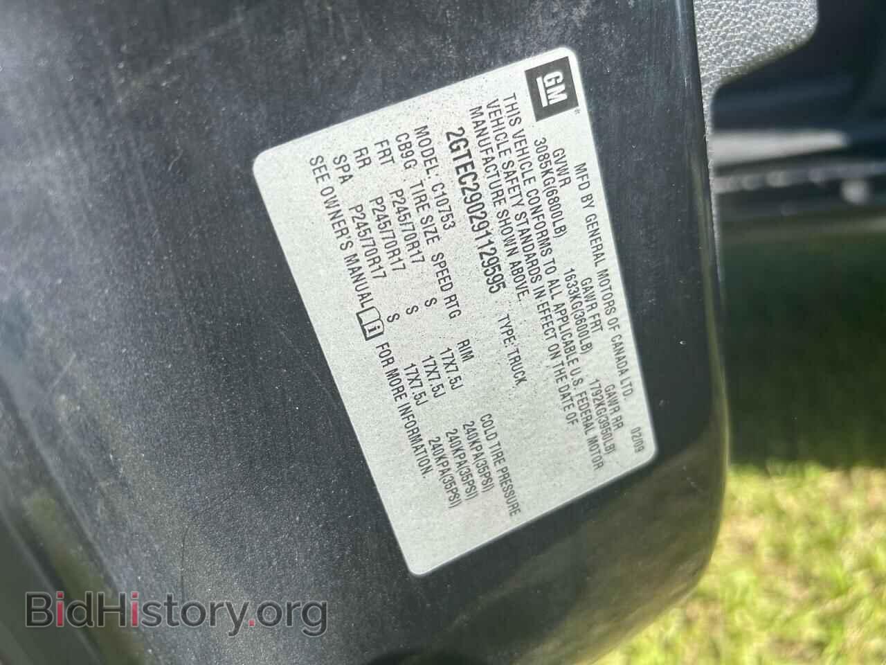 2009 GMC SIERRA - VIN: 2GTEC290291129595 - Фото 10