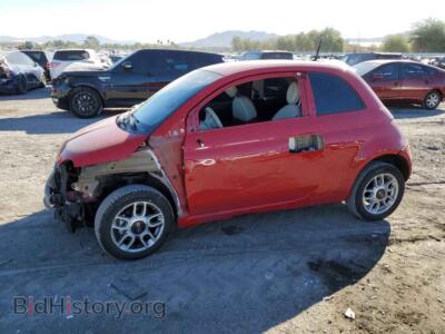 2013 Fiat 500 POP, красный — VIN 3C3CFFAR7DT739004, Copart