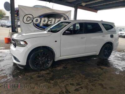 2016 Dodge DURANGO SXT, белый — VIN 1C4RDHAG6GC330885, Copart