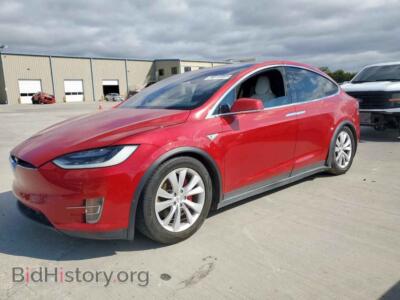 2016 Tesla MODEL X, красный — VIN 5YJXCBE40GF001352, Copart