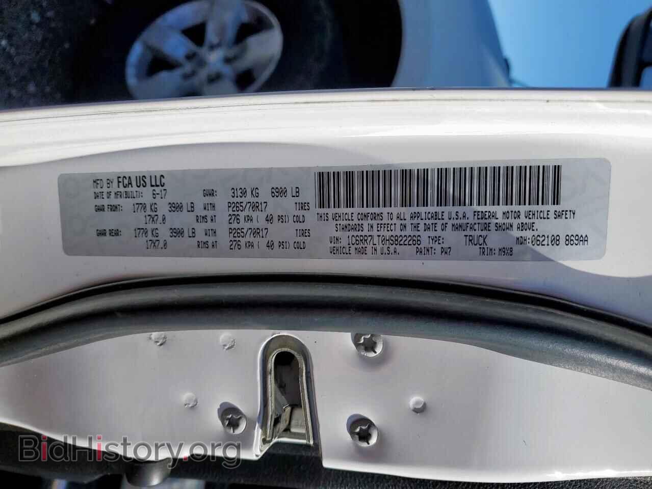 2017 RAM 1500 - VIN: 1C6RR7LT0HS822266 - Фото 12
