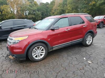 2014 Ford EXPLORER XLT, red — VIN 1FM5K7D82EGC09971, Copart
