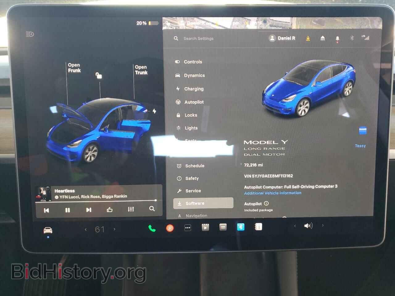 2021 TESLA MODEL Y - VIN: 5YJYGAEE8MF113162 - Photo 9