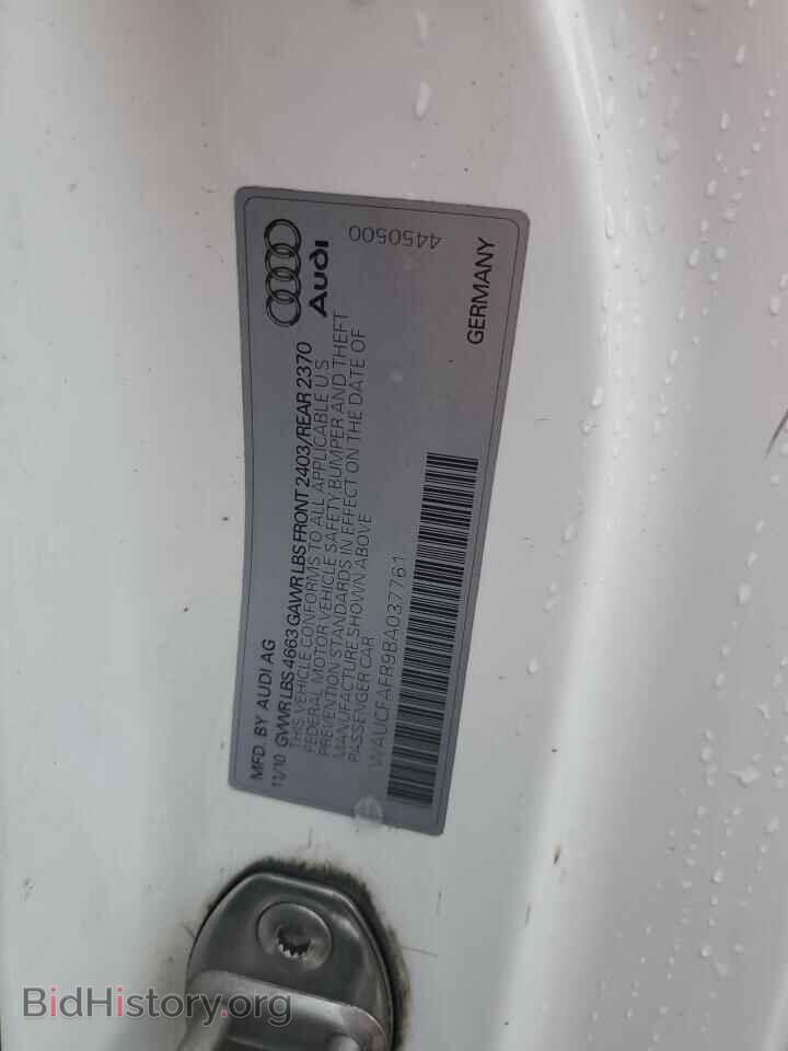 2011 AUDI A5 - VIN: WAUCFAFR9BA037761 - Photo 13
